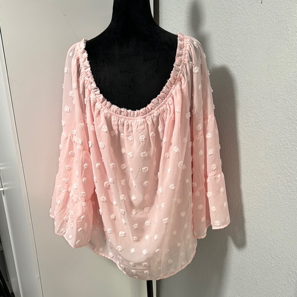 ANDREE BY UNIT Blush Floral Blouse - Picture 5 of 6